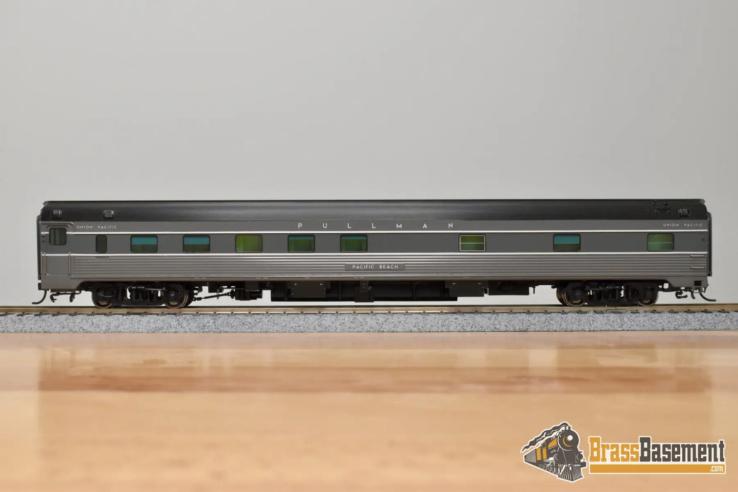 HO Brass - OMI 087040007.4 Union Pacific ‘Pacific Beach’ 10-6 Budd Sleeper - F/P 2-Tone Gray Passenger