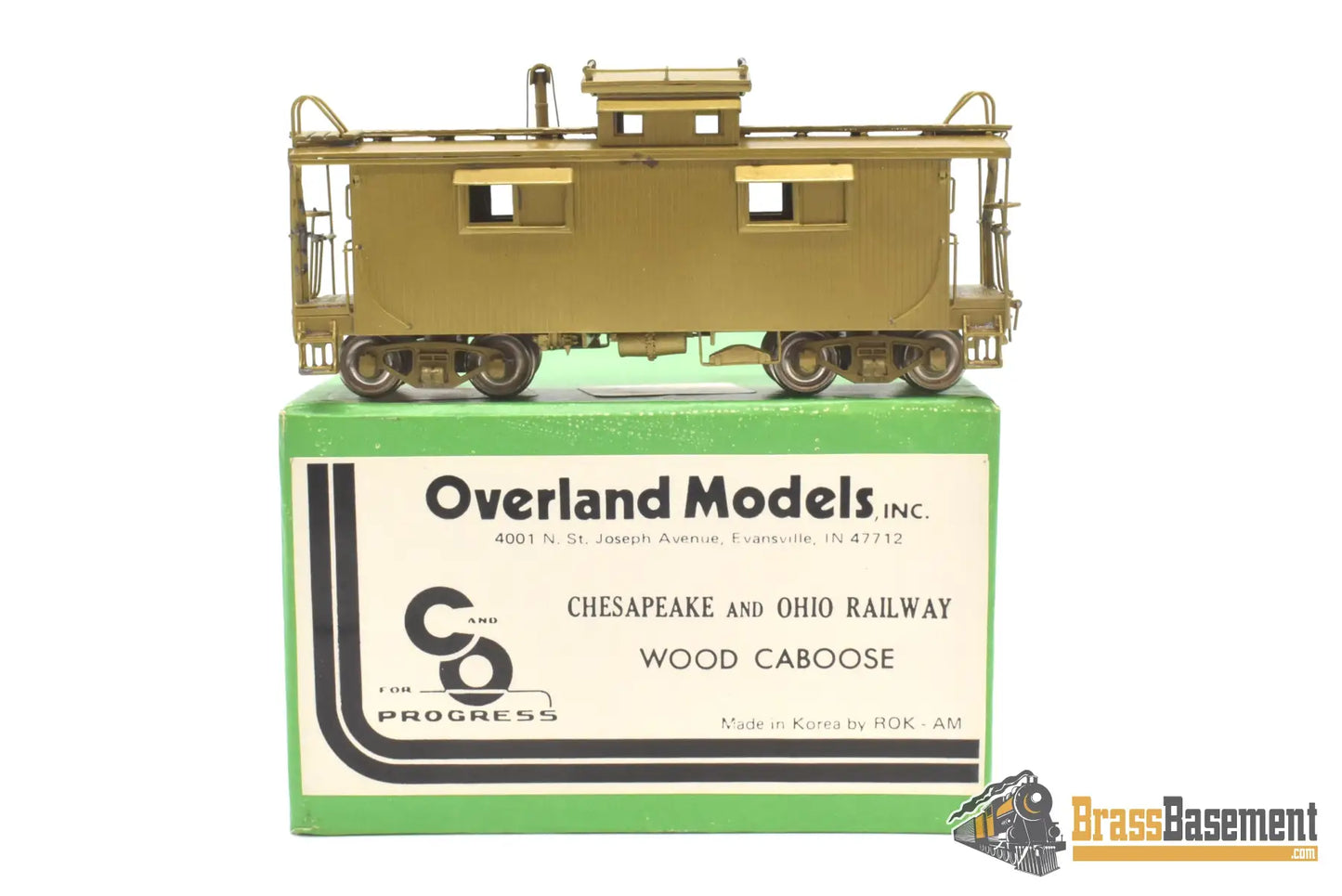 Ho Brass - Omi 1103 Chesapeake & Ohio C&O Wood Caboose Unpainted