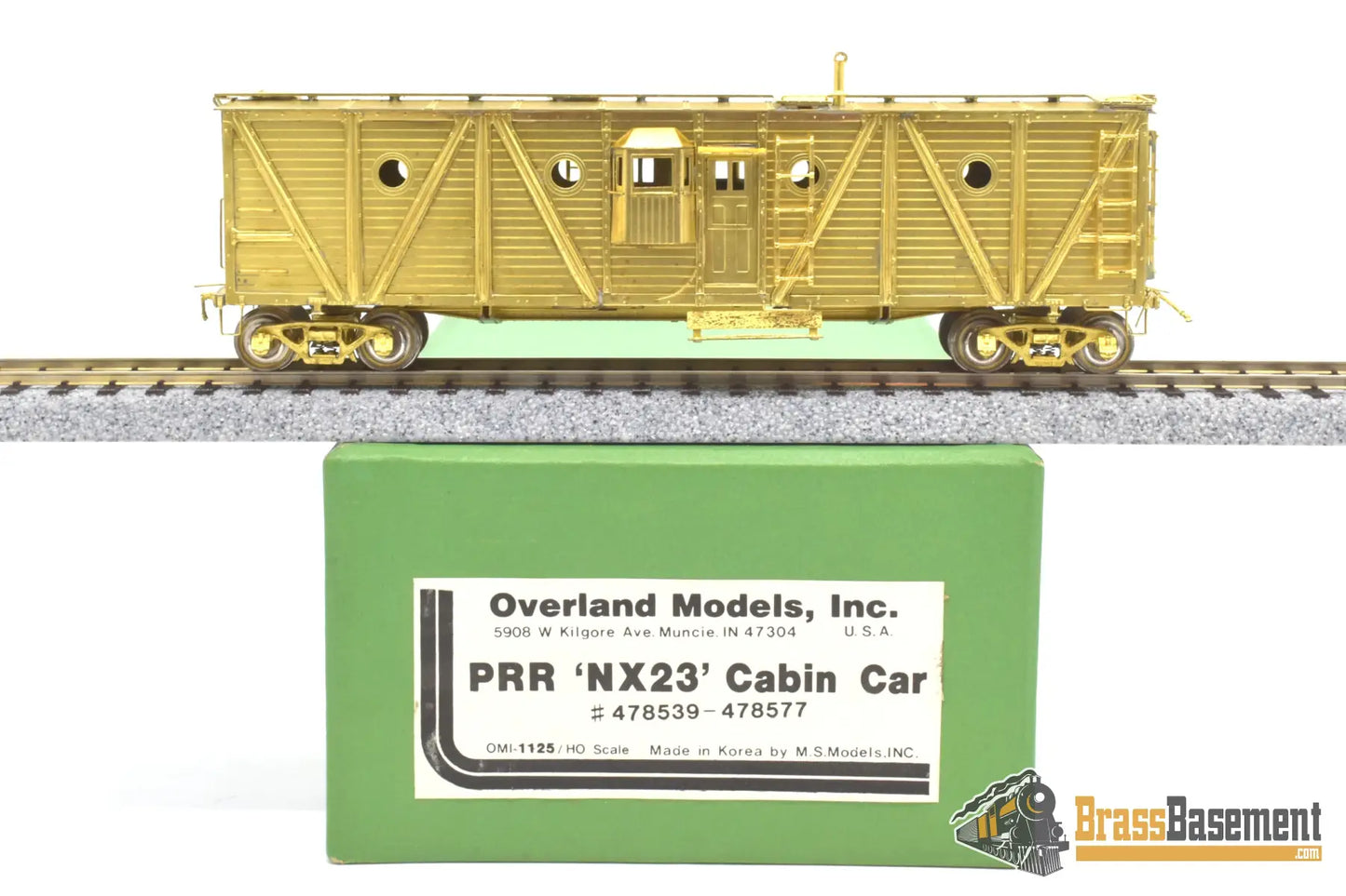 Ho Brass - Omi 1125 Overland Pennsylvania Rr Prr Nx - 23 Unpainted Freight