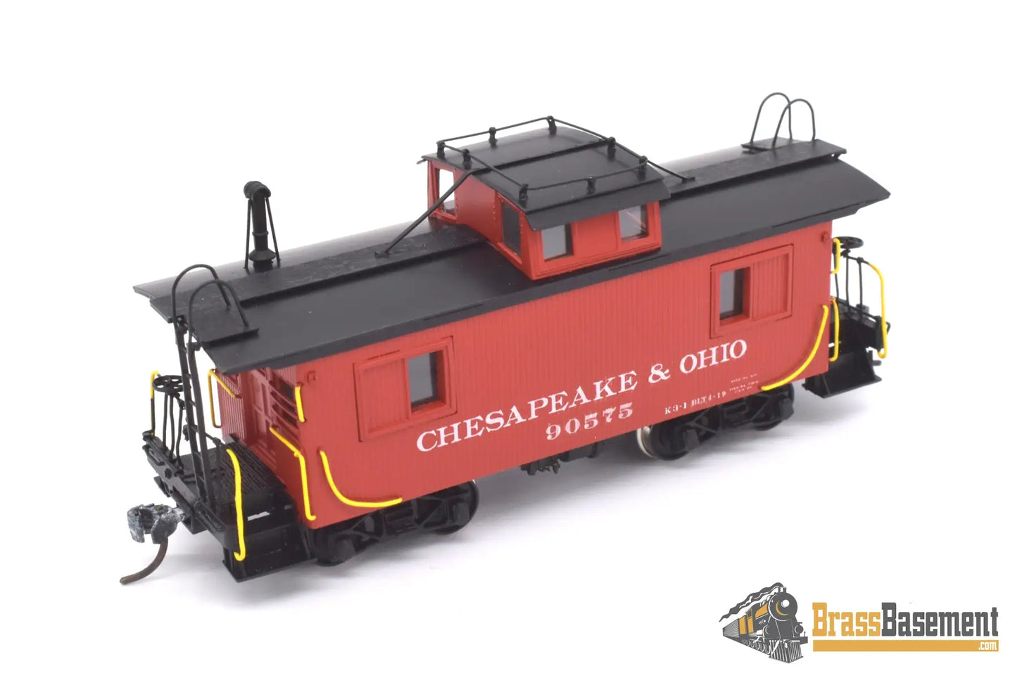 Ho Brass - Omi - 1160 C&O Chesapeake & Ohio Wood Caboose #90575 Pro Paint