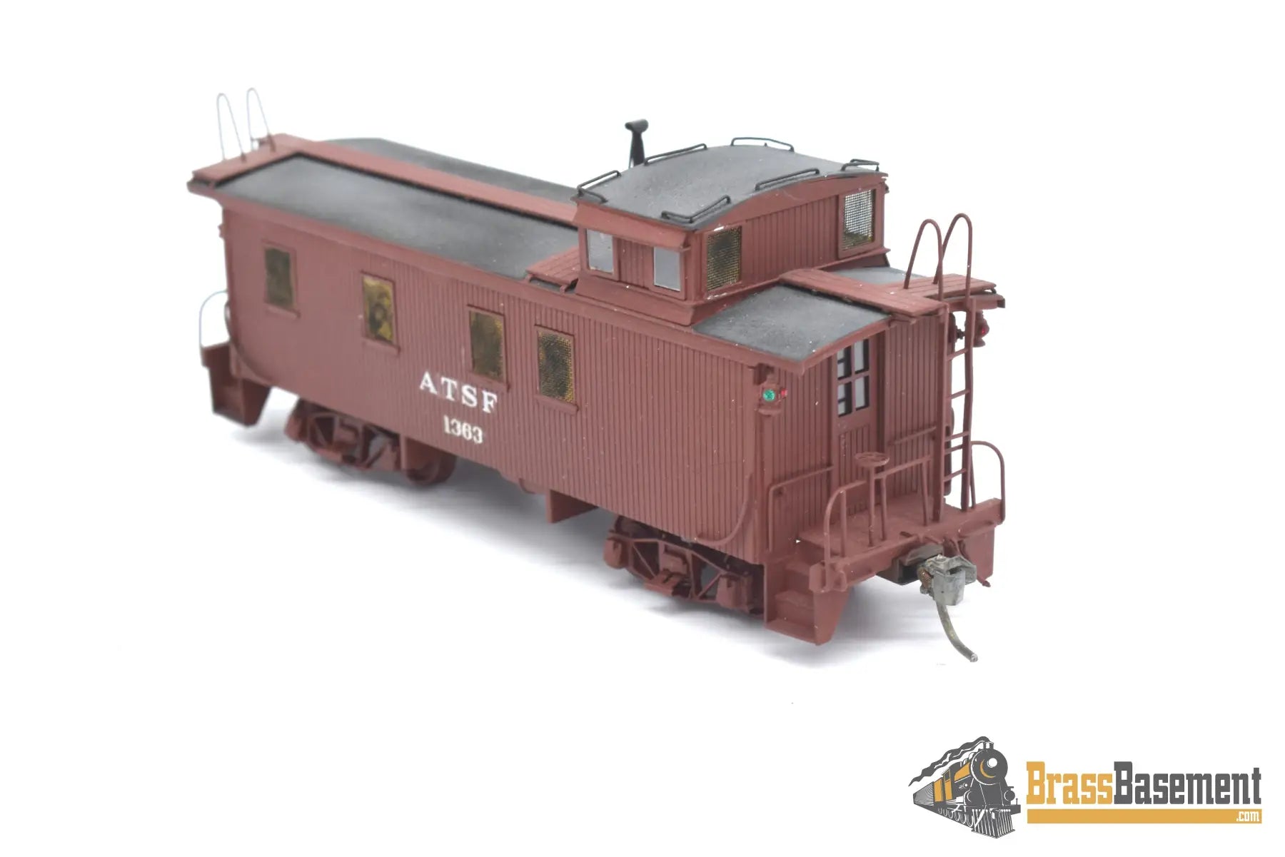 Ho Brass - Omi 1164 Atsf Santa Fe Wood Caboose C/P