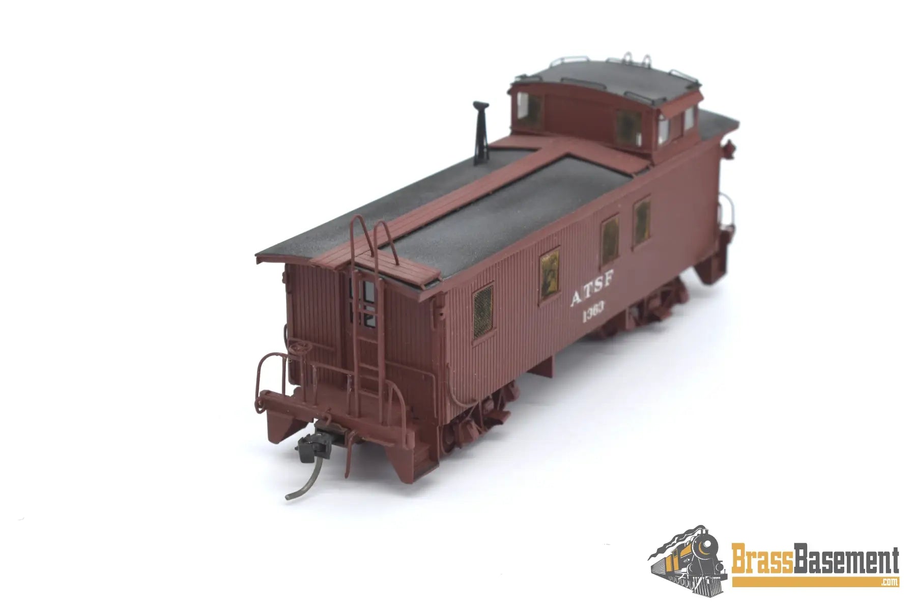 Ho Brass - Omi 1164 Atsf Santa Fe Wood Caboose C/P