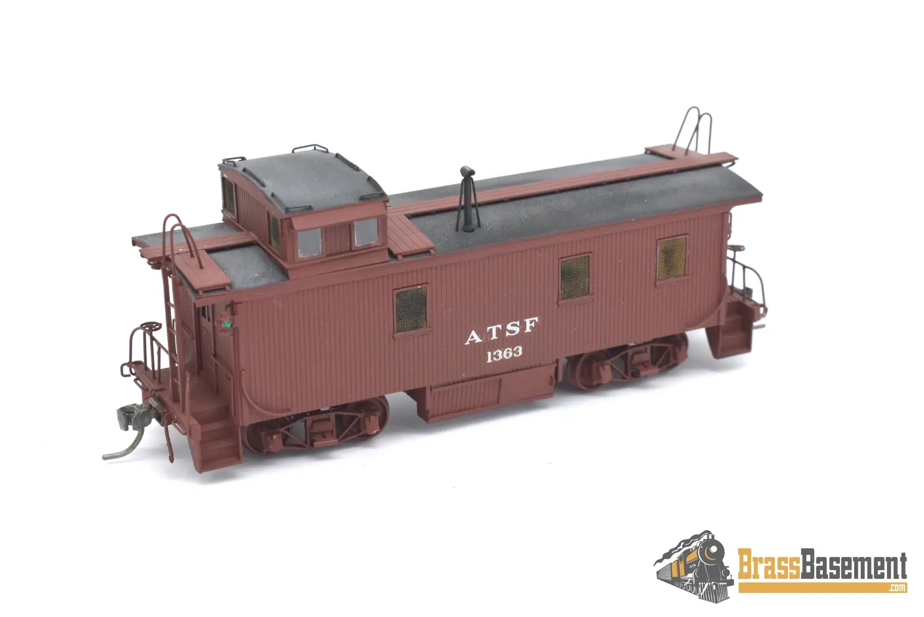 Ho Brass - Omi 1164 Atsf Santa Fe Wood Caboose C/P