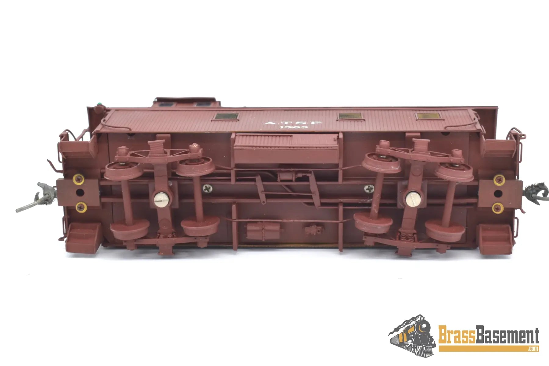 Ho Brass - Omi 1164 Atsf Santa Fe Wood Caboose C/P