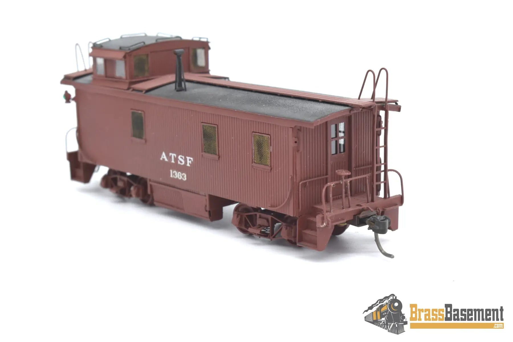 Ho Brass - Omi 1164 Atsf Santa Fe Wood Caboose C/P