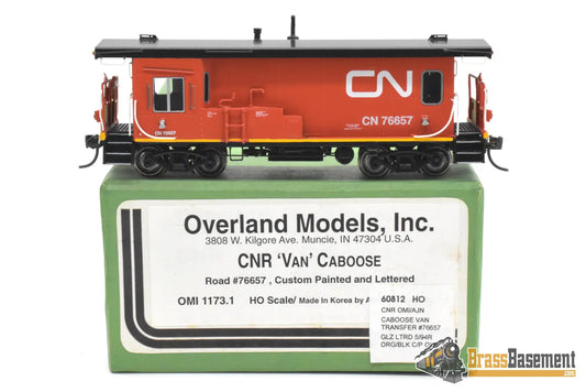 HO Brass - OMI 1173.1 CNR Canadian National Van Caboose #76657 - FP Diesel