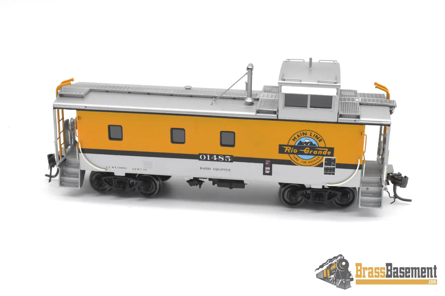 HO Brass - OMI 1184.2 Rio Grande DRGW Steel Welded Caboose Sealed Windows - 1 Stripe Caboose