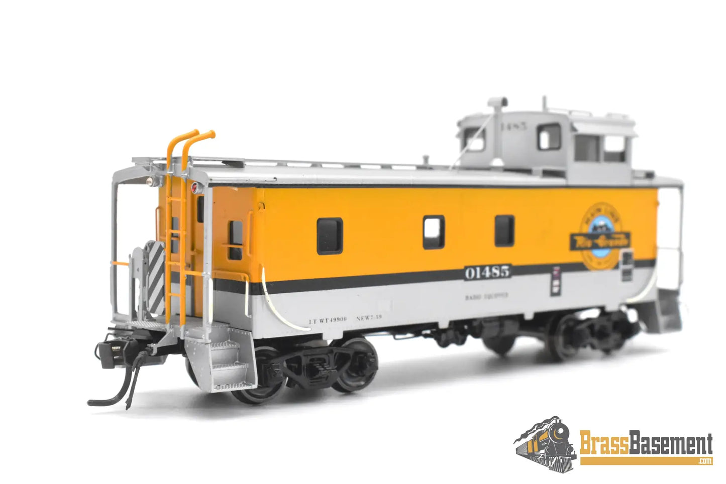 HO Brass - OMI 1184.2 Rio Grande DRGW Steel Welded Caboose Sealed Windows - 1 Stripe Caboose