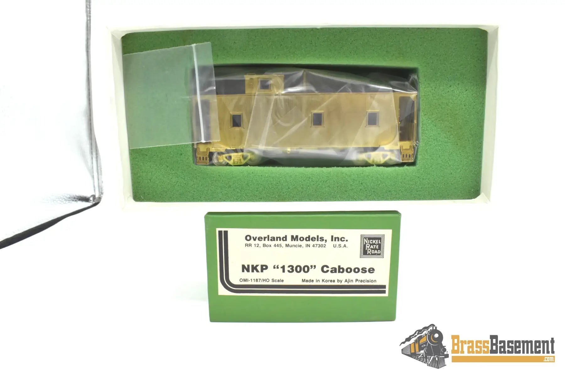 HO Brass - OMI 1187 Nickel Plate NKP 1300 Wood Sided Caboose - Unpainted Freight