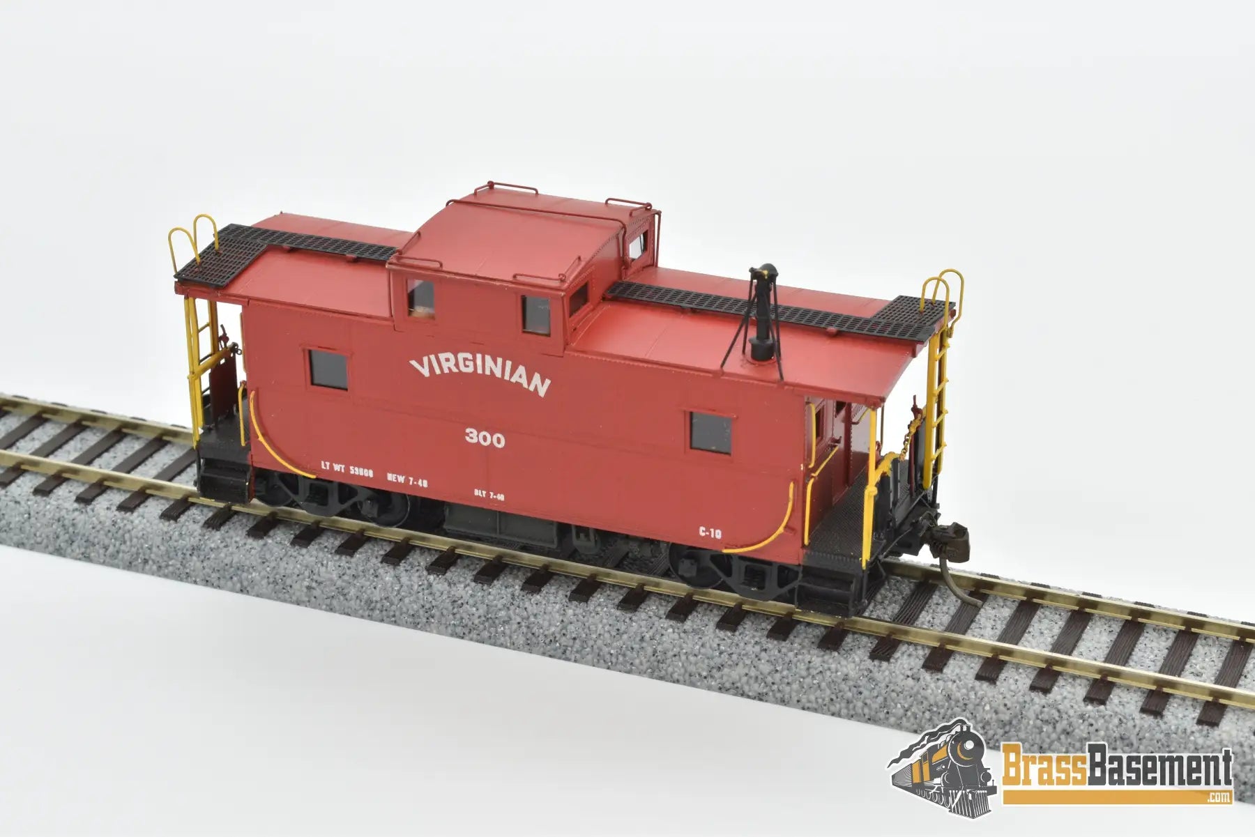 Ho Brass - Omi 1224 Virginian Vgn C - 30A Steel Caboose #300 Custom Painted Freight