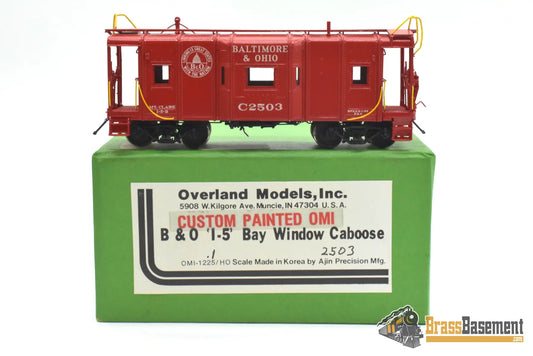 HO Brass - OMI 1225.1 Baltimore & Ohio B&O I-5 Bay-Window Caboose C2503 - C/POMI Caboose