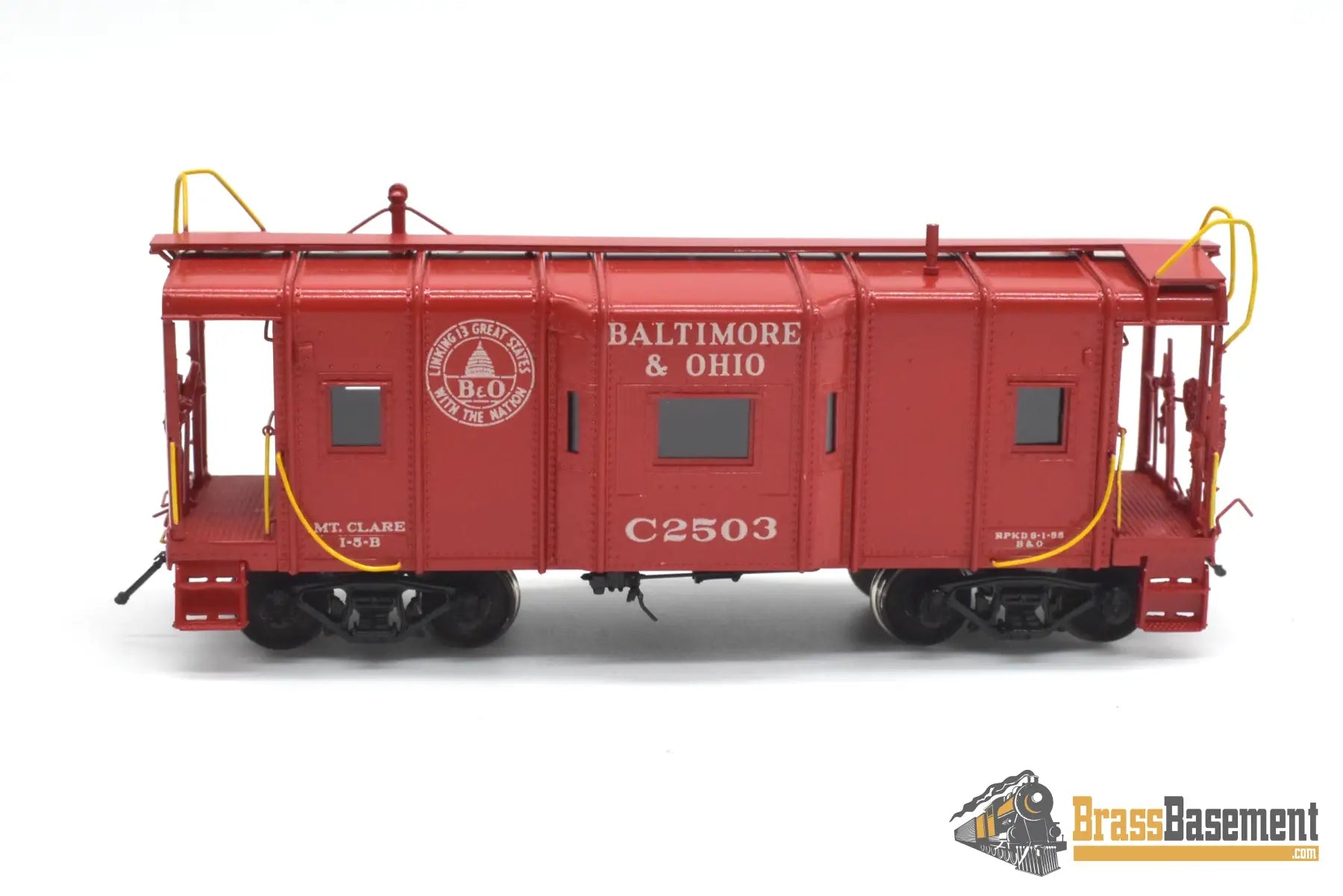 HO Brass - OMI 1225.1 Baltimore & Ohio B&O I-5 Bay-Window Caboose C2503 - C/POMI Caboose