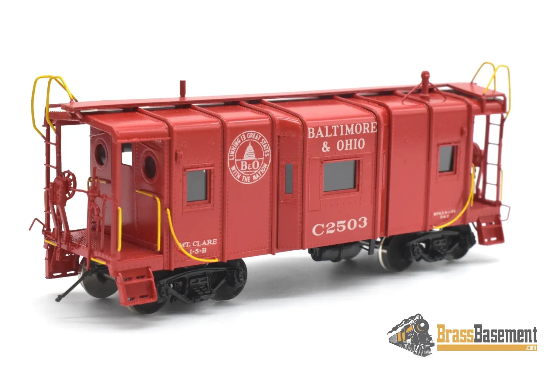 HO Brass - OMI 1225.1 Baltimore & Ohio B&O I-5 Bay-Window Caboose C2503 - C/POMI Caboose