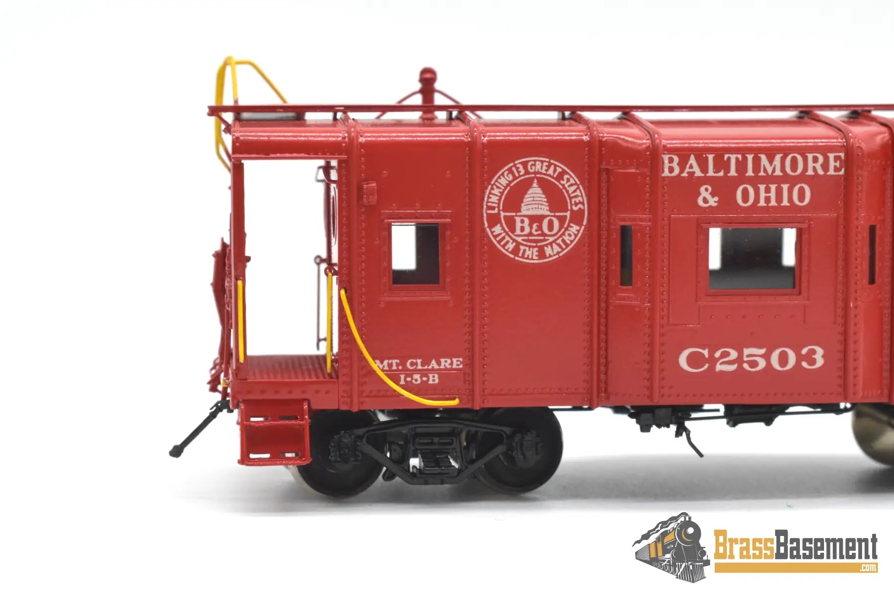 HO Brass - OMI 1225.1 Baltimore & Ohio B&O I-5 Bay-Window Caboose C2503 - C/POMI Caboose
