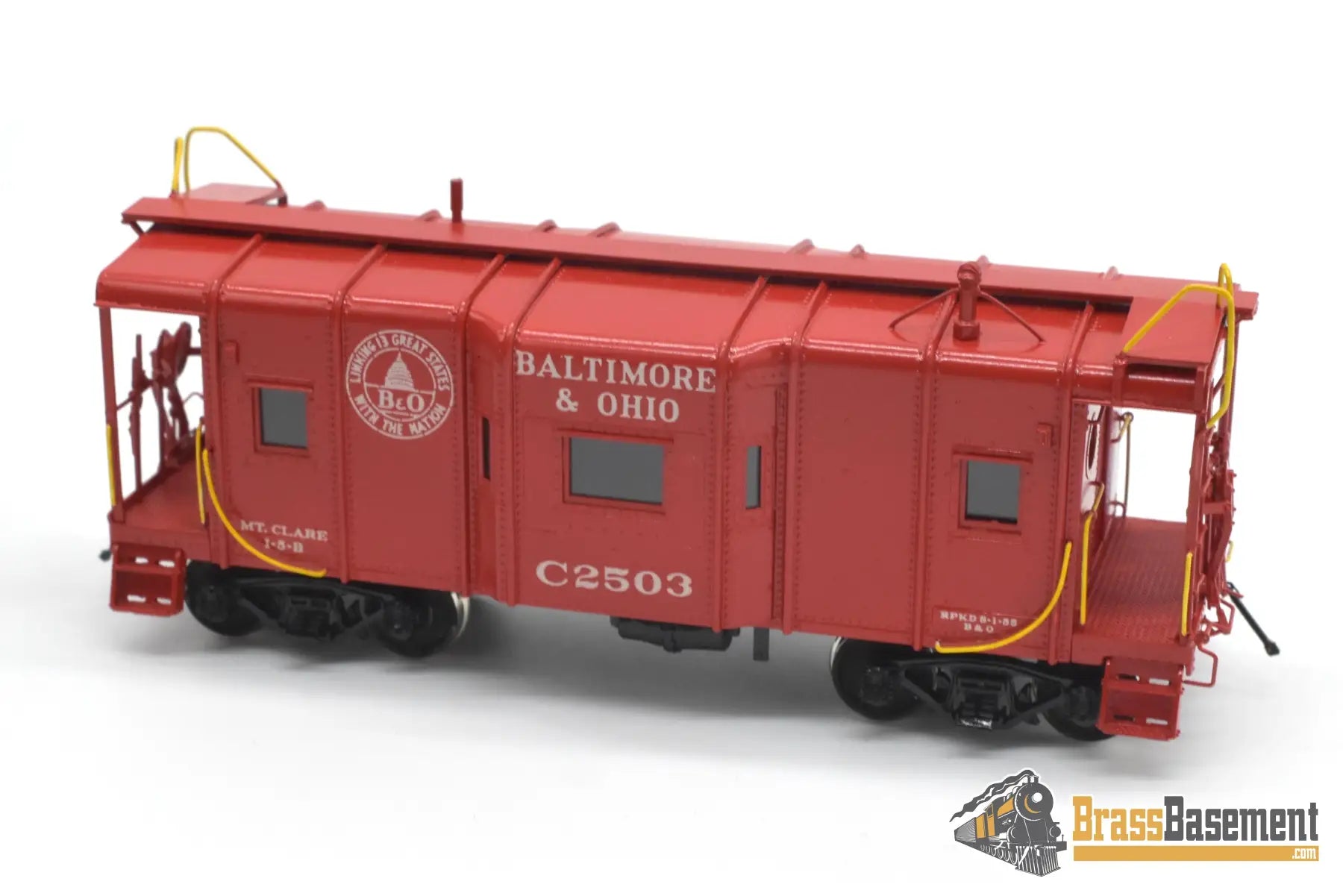HO Brass - OMI 1225.1 Baltimore & Ohio B&O I-5 Bay-Window Caboose C2503 - C/POMI Caboose