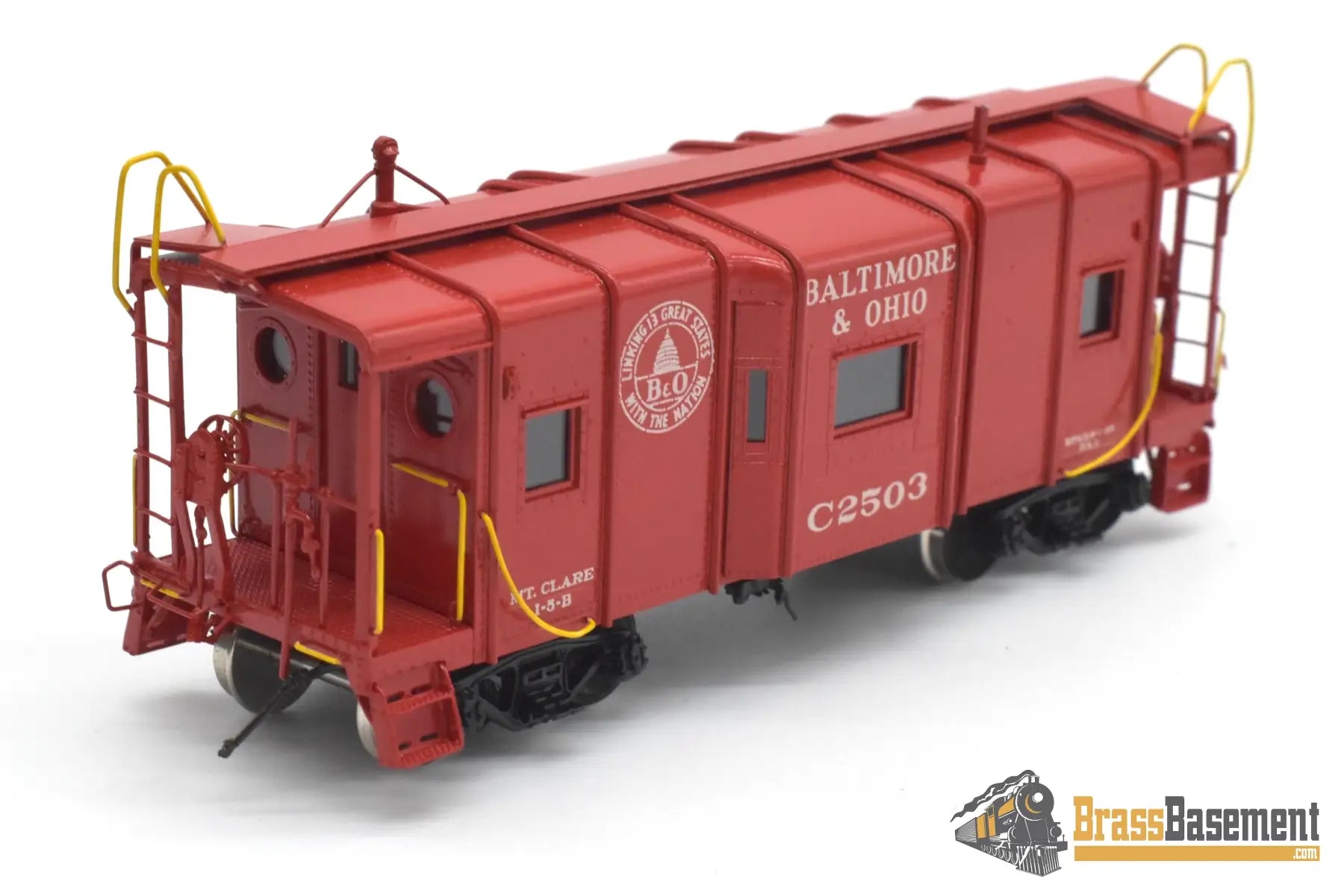 HO Brass - OMI 1225.1 Baltimore & Ohio B&O I-5 Bay-Window Caboose C2503 - C/POMI Caboose