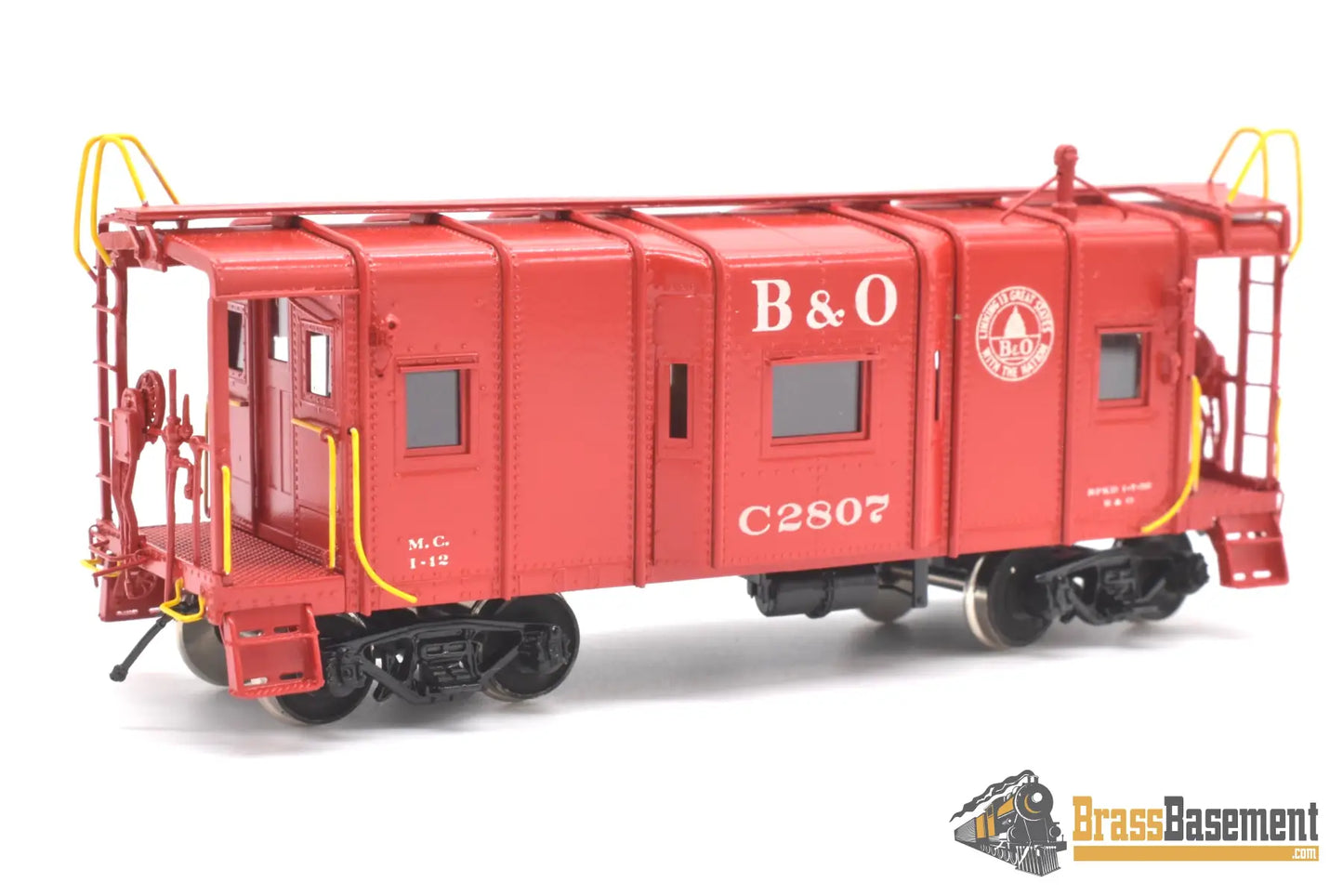 Ho Brass - Omi 1226.2 Baltimore & Ohio B&O I - 12 Bay - Window Caboose C2807 C/Pomi