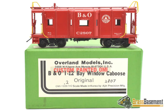 Ho Brass - Omi 1226.2 Baltimore & Ohio B&O I - 12 Bay - Window Caboose C2807 C/Pomi
