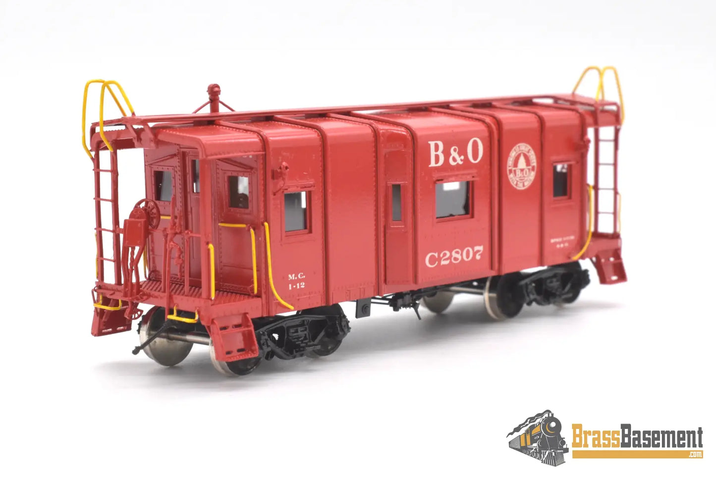 Ho Brass - Omi 1226.2 Baltimore & Ohio B&O I - 12 Bay - Window Caboose C2807 C/Pomi