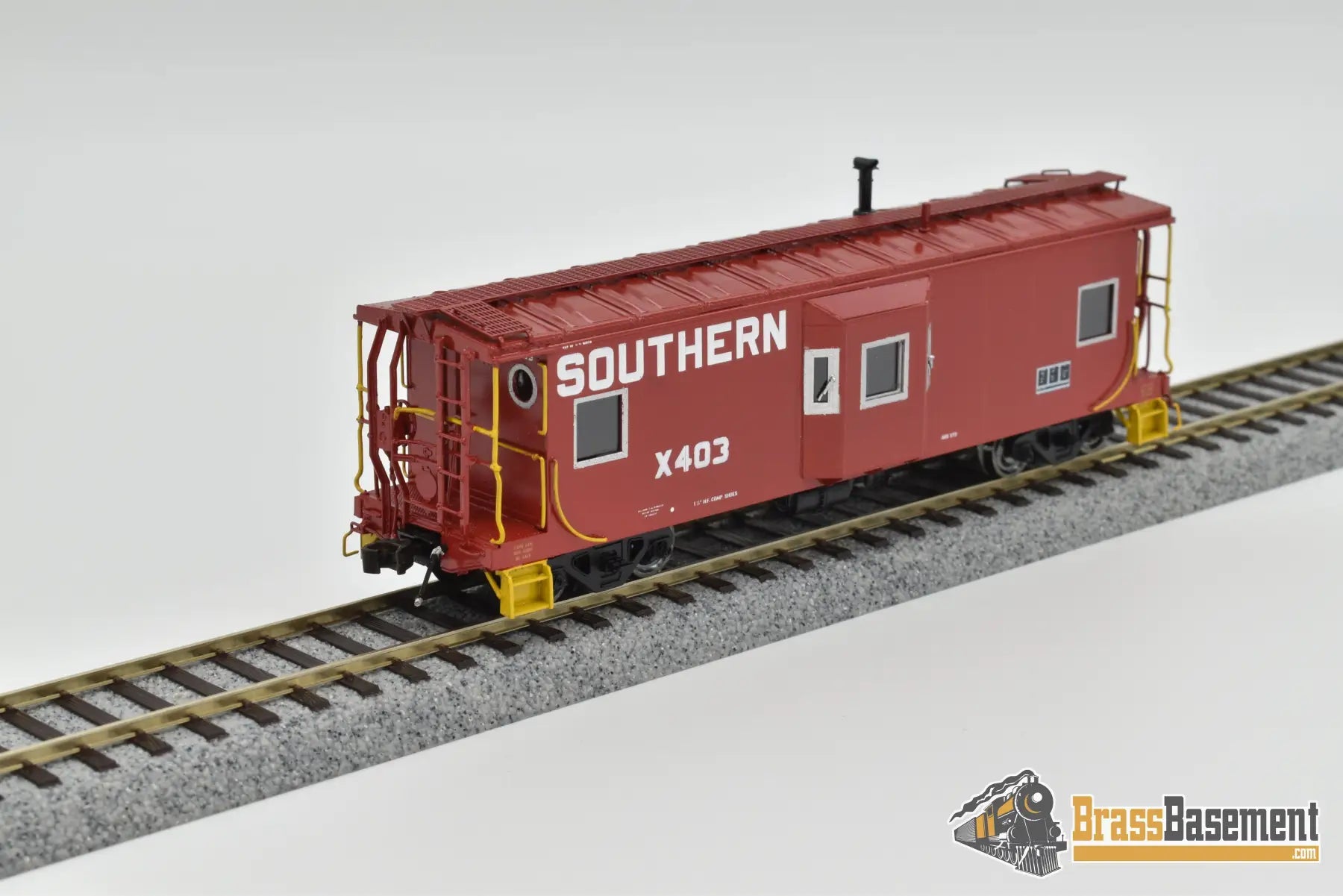 Ho Brass - Omi 1230.1 Southern Srr Steel Bay Window Caboose Mint