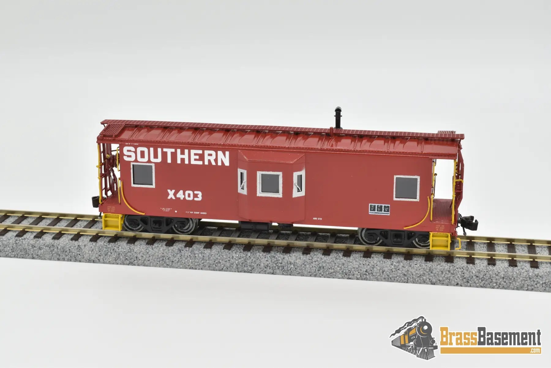 Ho Brass - Omi 1230.1 Southern Srr Steel Bay Window Caboose Mint