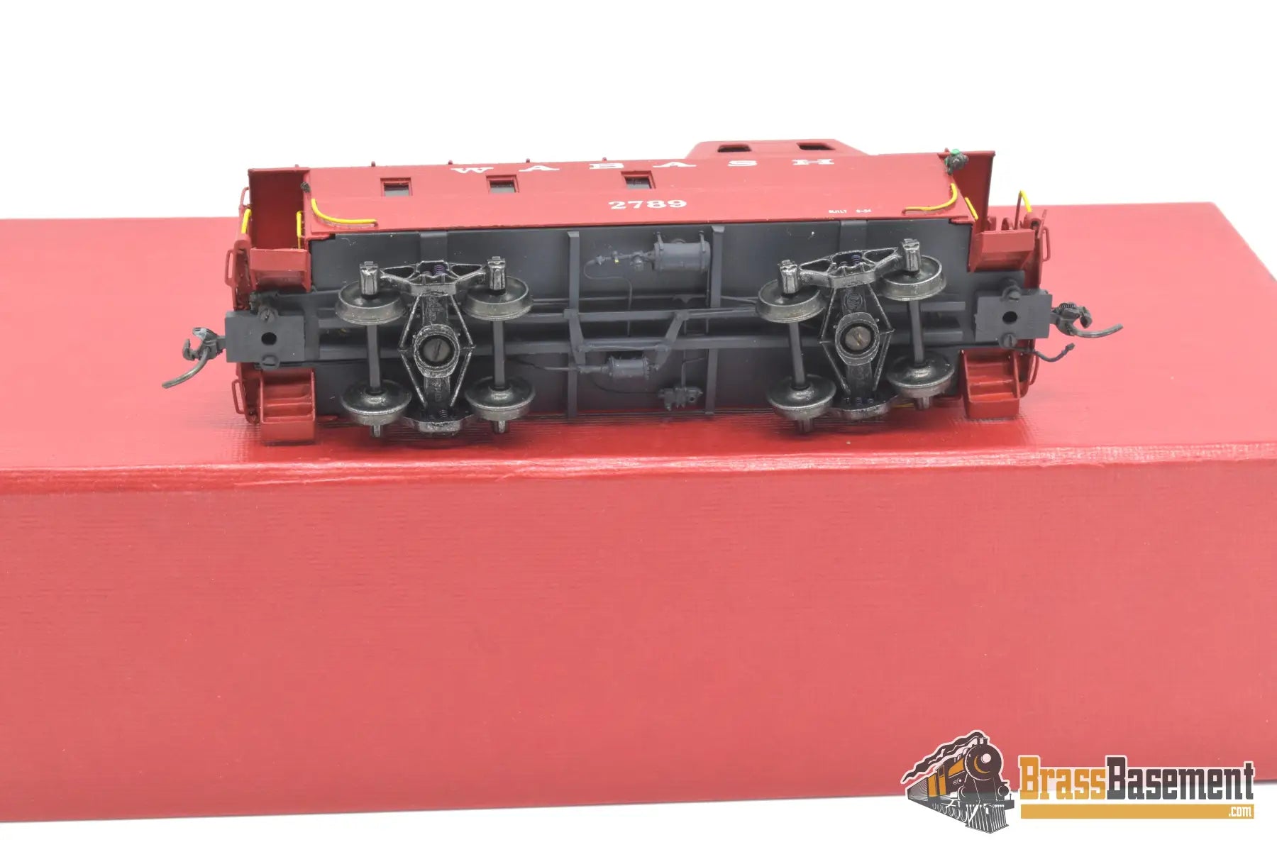 Ho Brass - Omi 1242 Wabash Streamlined Caboose #2789 Custom Painted Red Freight