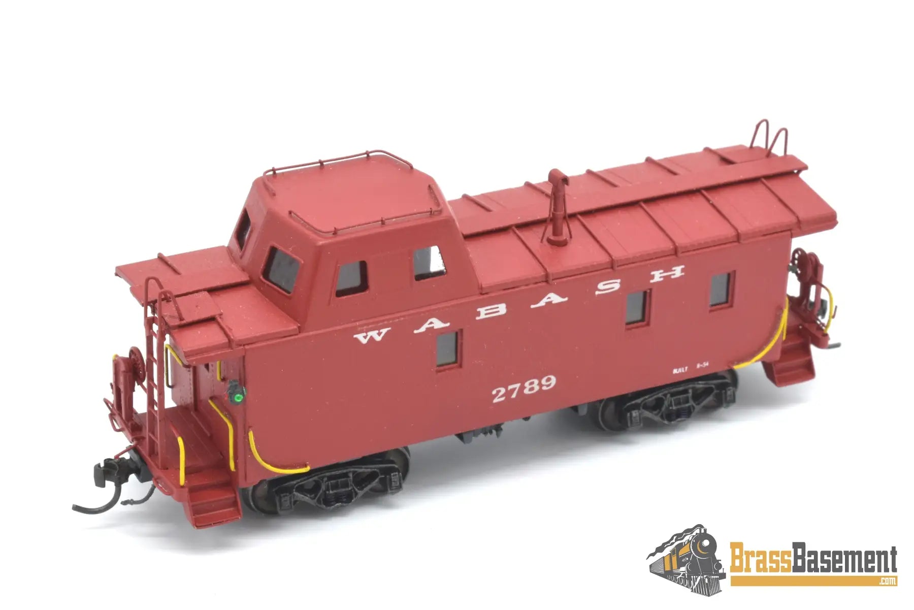 Ho Brass - Omi 1242 Wabash Streamlined Caboose #2789 Custom Painted Red Freight