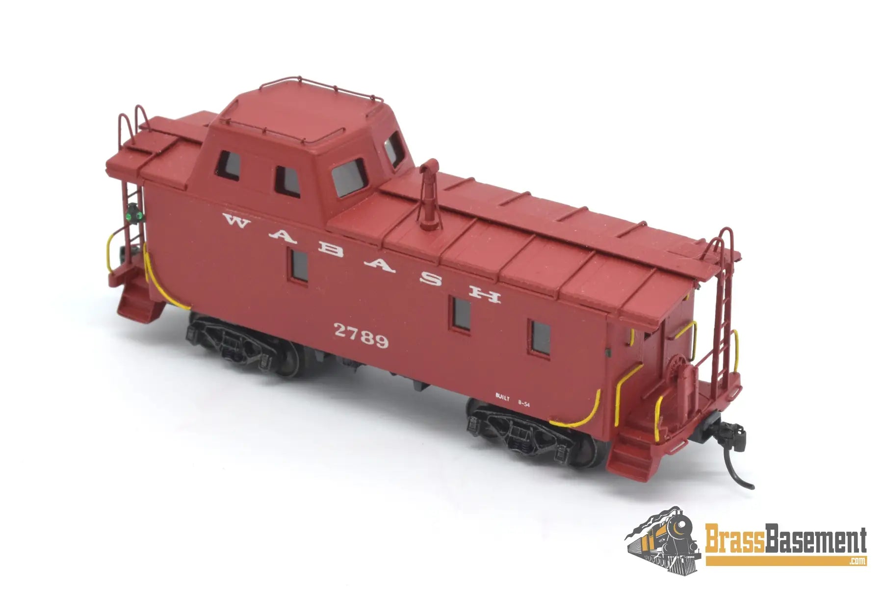 Ho Brass - Omi 1242 Wabash Streamlined Caboose #2789 Custom Painted Red Freight