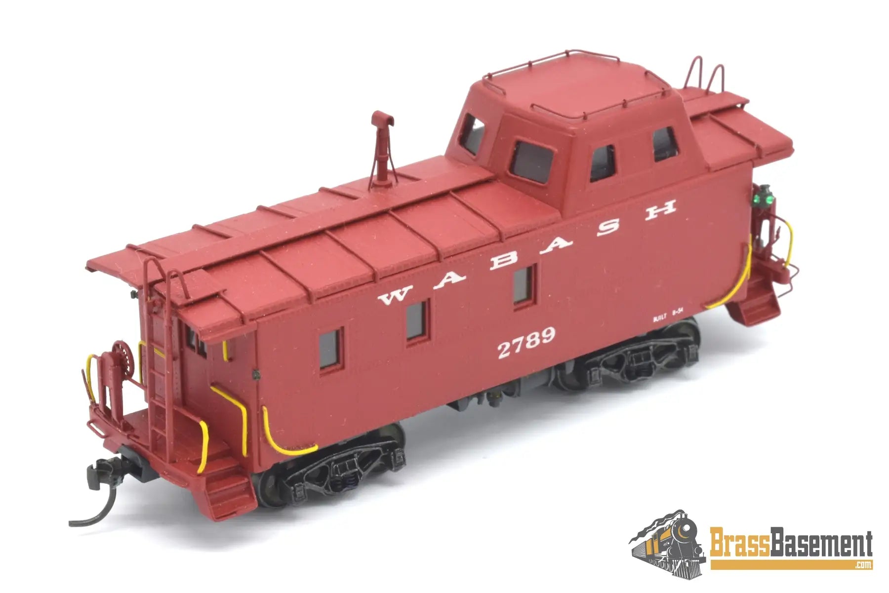 Ho Brass - Omi 1242 Wabash Streamlined Caboose #2789 Custom Painted Red Freight