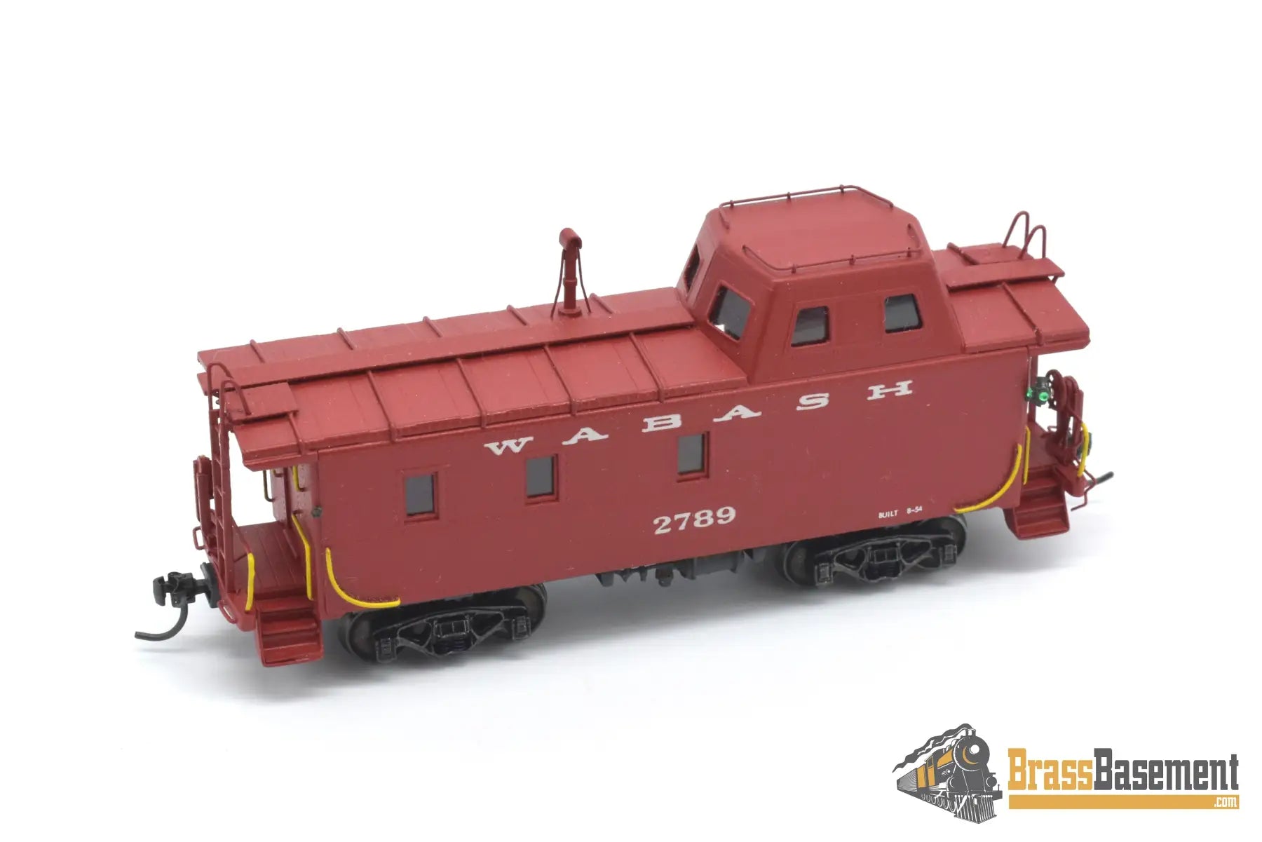 Ho Brass - Omi 1242 Wabash Streamlined Caboose #2789 Custom Painted Red Freight