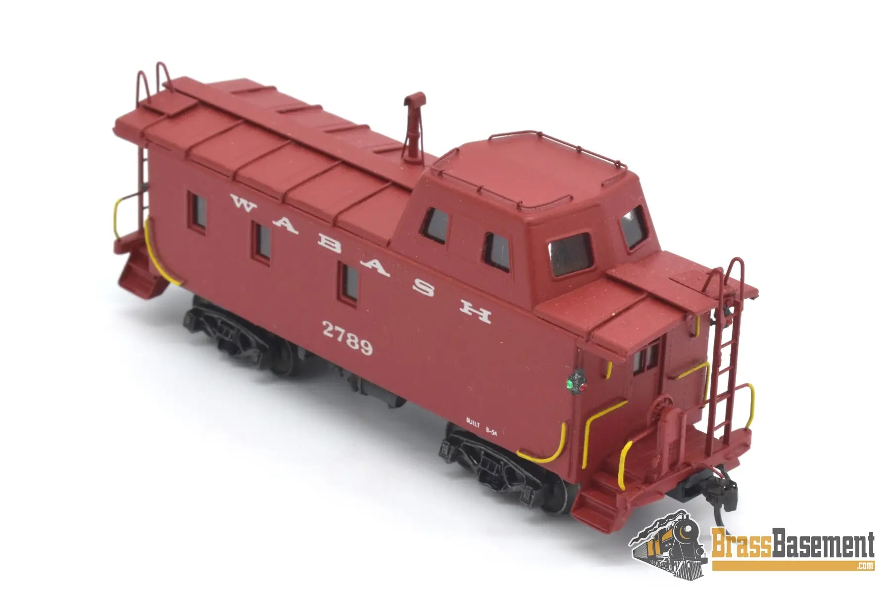 Ho Brass - Omi 1242 Wabash Streamlined Caboose #2789 Custom Painted Red Freight