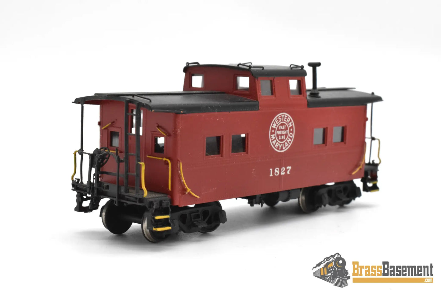 HO Brass - OMI 1263 Western Maryland WM Steel NE Late Steam Era Caboose #1827 - Custom Paint Caboose