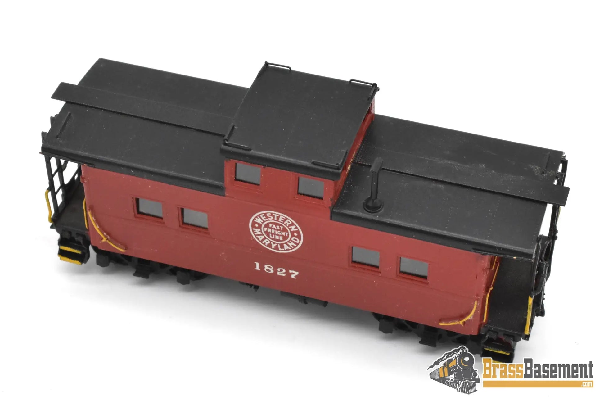 HO Brass - OMI 1263 Western Maryland WM Steel NE Late Steam Era Caboose #1827 - Custom Paint Caboose