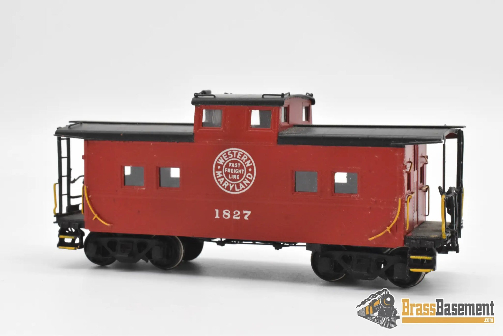 HO Brass - OMI 1263 Western Maryland WM Steel NE Late Steam Era Caboose #1827 - Custom Paint Caboose