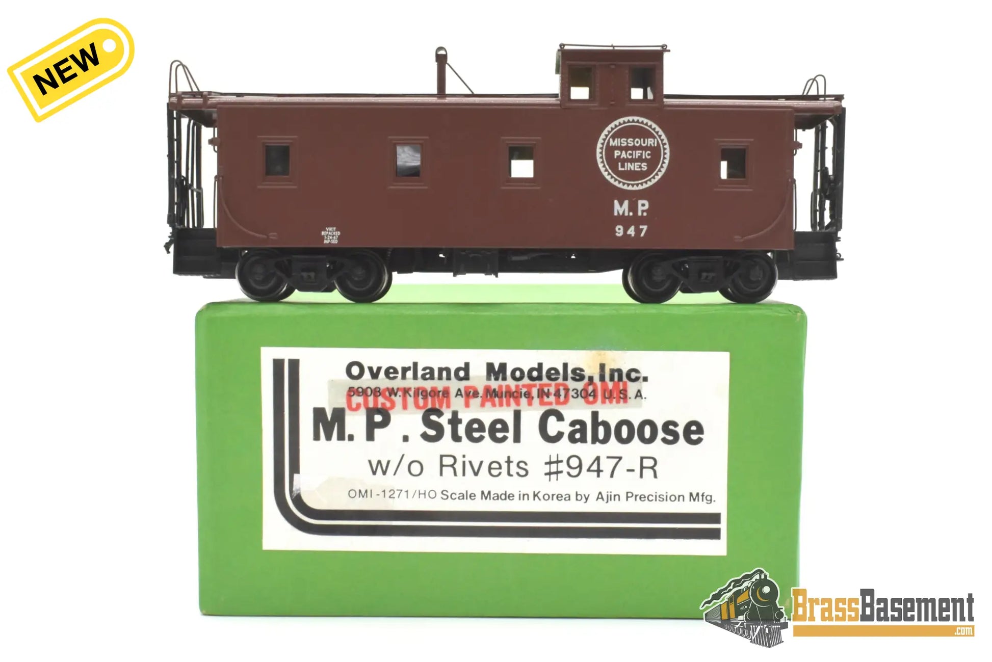 Ho Brass - Omi 1271.1 Missouri Pacific Mp Steel Caboose #947 W/O Rivets Cpomi
