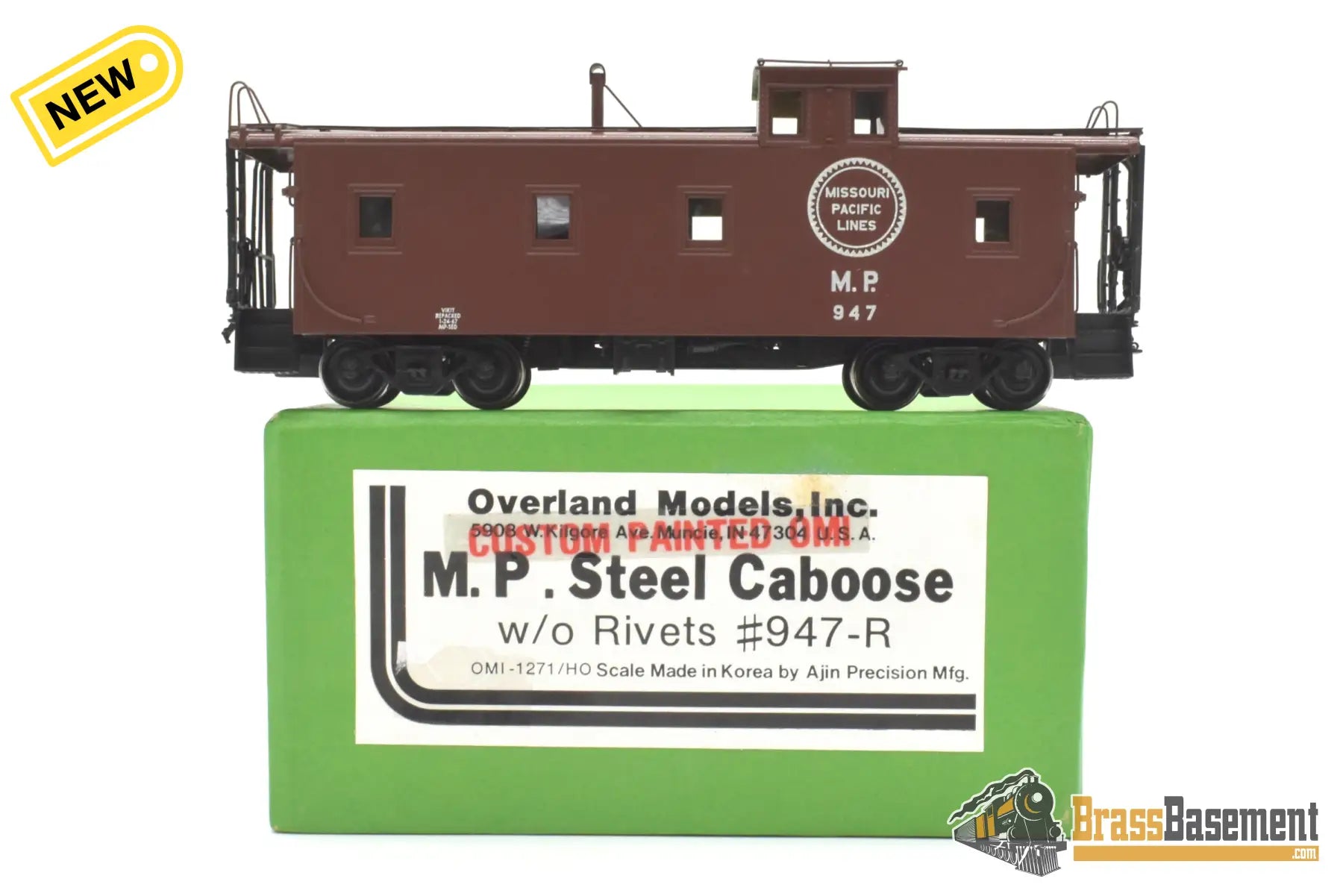 Ho Brass - Omi 1271.1 Missouri Pacific Mp Steel Caboose #947 W/O Rivets Cpomi