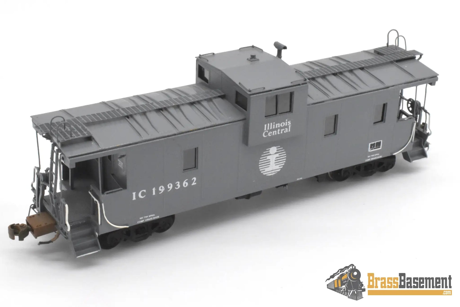 HO Brass OMI 1290 Illinois Central ’Extended’ Vision Caboose # 199362 Stanray Panels Gray Caboose
