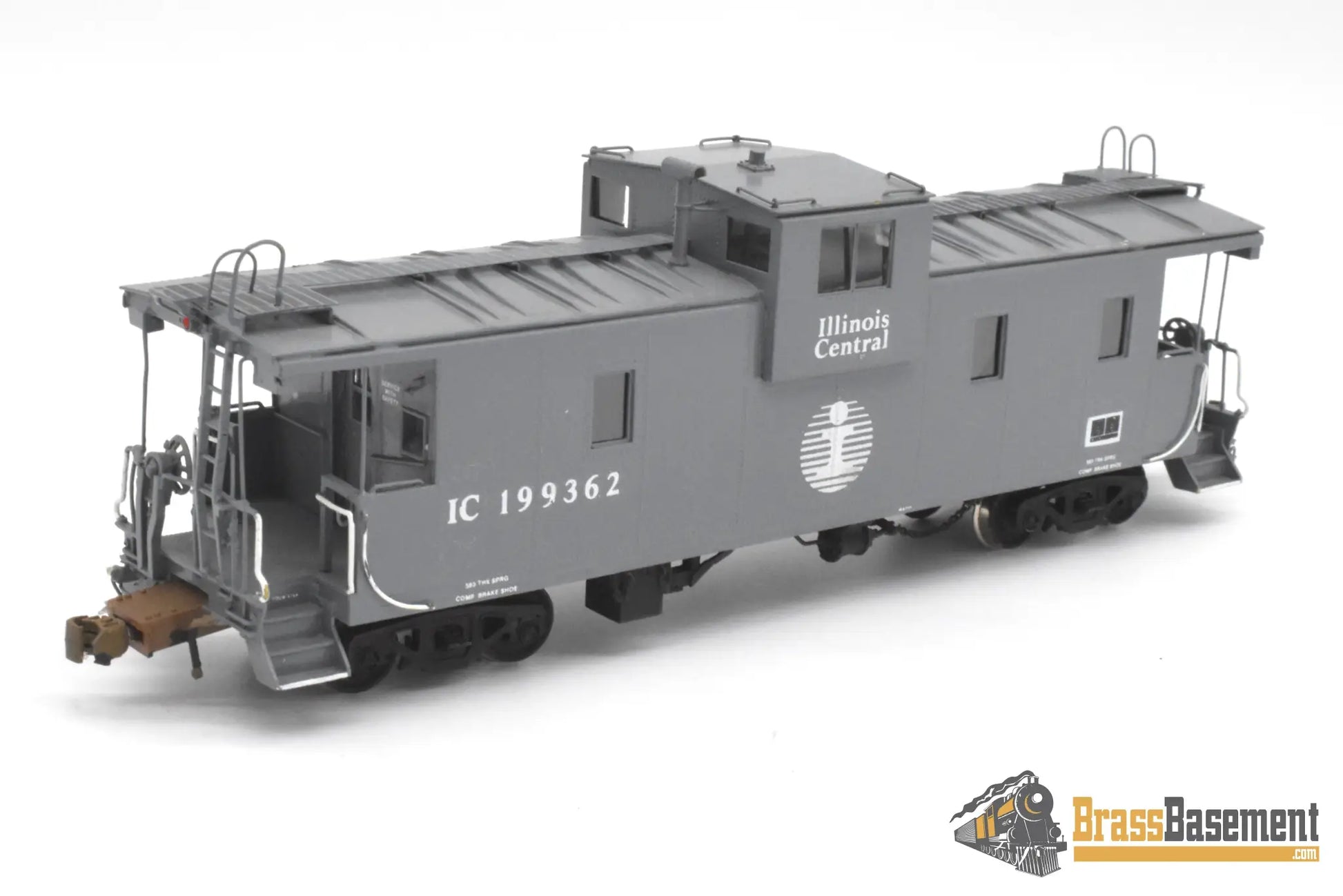 HO Brass OMI 1290 Illinois Central ’Extended’ Vision Caboose # 199362 Stanray Panels Gray Caboose