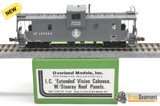 HO Brass OMI 1290 Illinois Central ’Extended’ Vision Caboose # 199362 Stanray Panels Gray Caboose