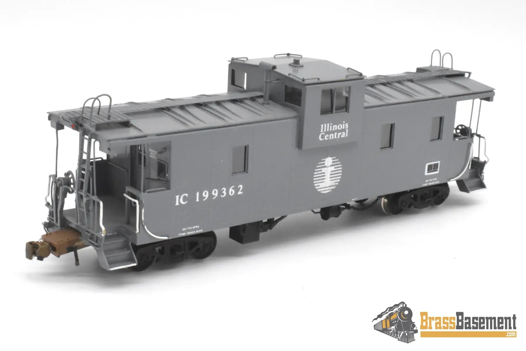 HO Brass OMI 1290 Illinois Central ’Extended’ Vision Caboose # 199362 Stanray Panels Gray Caboose