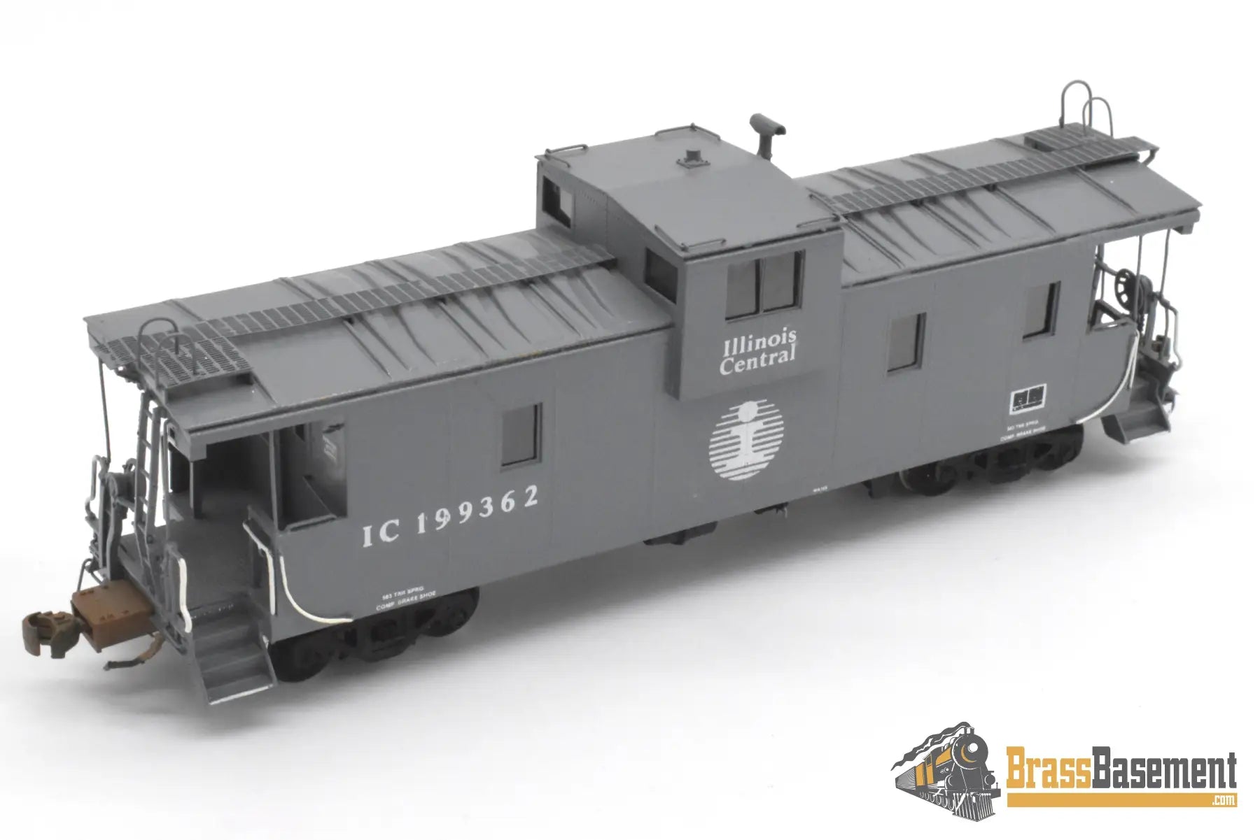 HO Brass OMI 1290 Illinois Central ’Extended’ Vision Caboose # 199362 Stanray Panels Gray Caboose