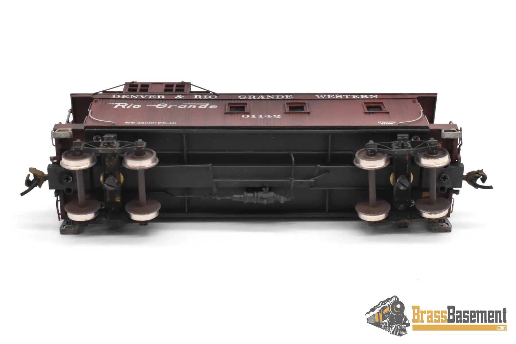 HO Brass - OMI 1298 Rio Grande DRGW Wood Caboose with A-B Brakes - Spoelma Paint & Weathering Caboose