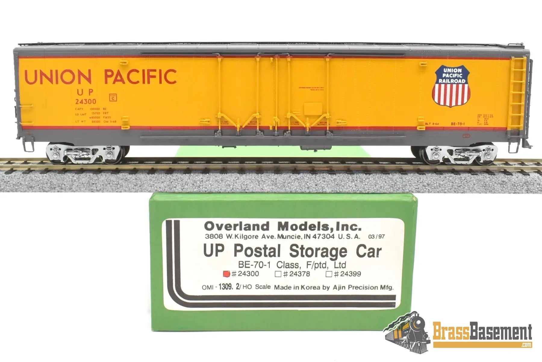 Ho Brass - Omi 1309.2 Union Pacific Up Postal Storage Be - 70 - 1 #24300 F/P Passenger