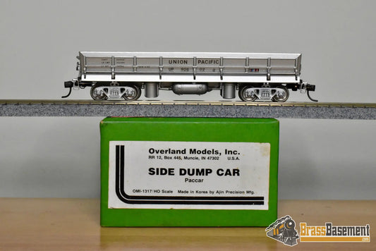 HO Brass – OMI 1317 – Union Pacific Paccar Side Dump Car #908028 – Custom Painted - Brass Maintenance-of-Way Car