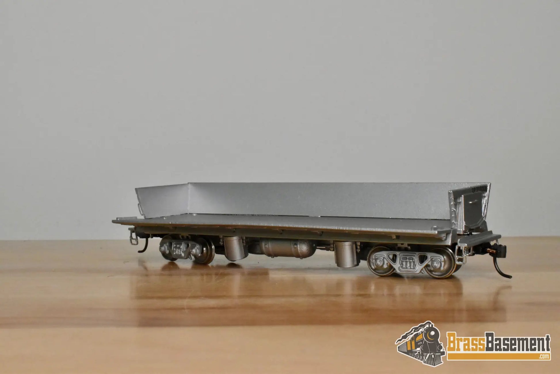 HO Brass – OMI 1317 – Union Pacific Paccar Side Dump Car #908028 – Custom Painted - Brass Maintenance-of-Way Car