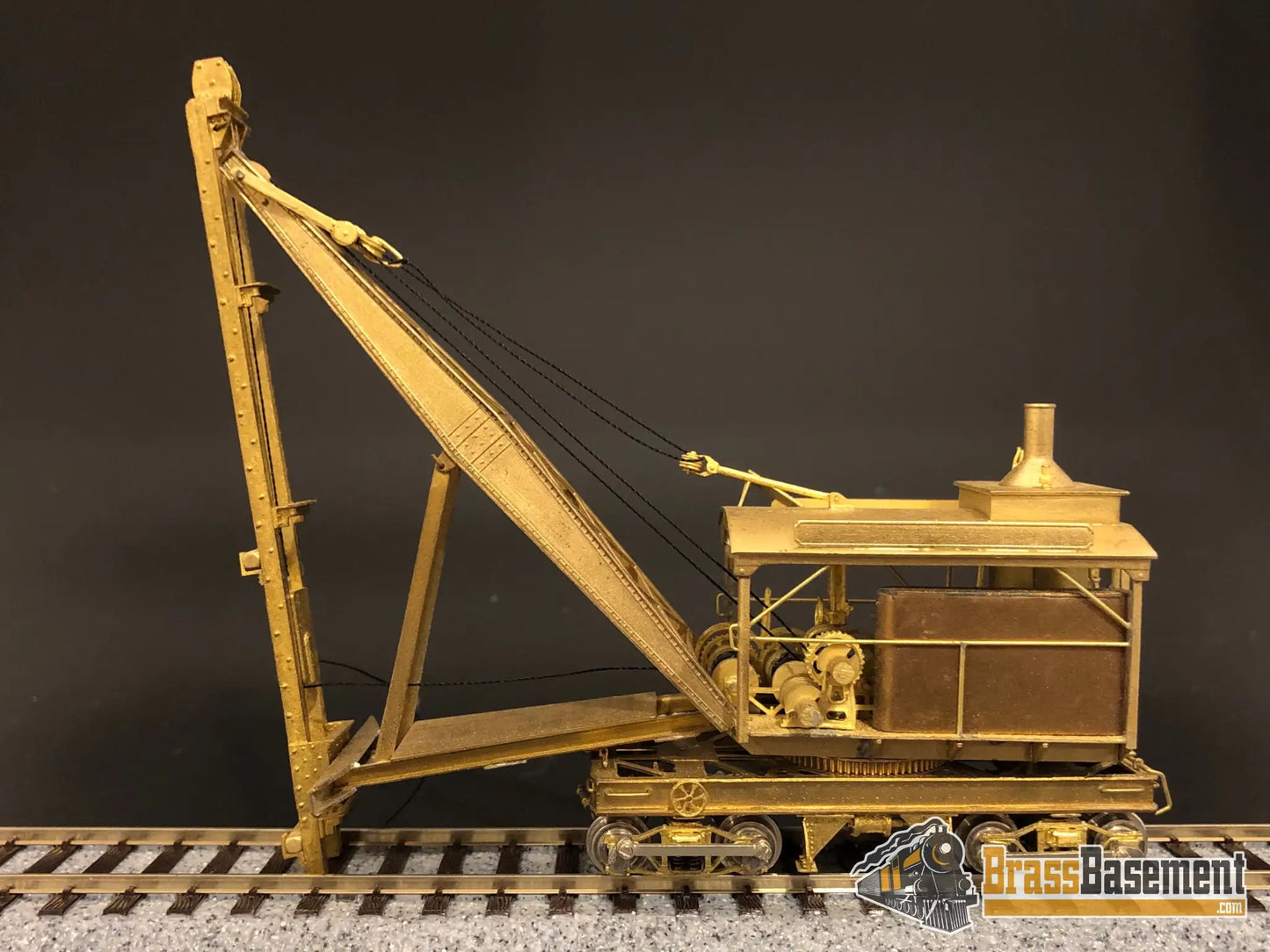 Ho Brass - A.h. Ditcher W/ Pile Driver And Shovel Attachment Mint Logging