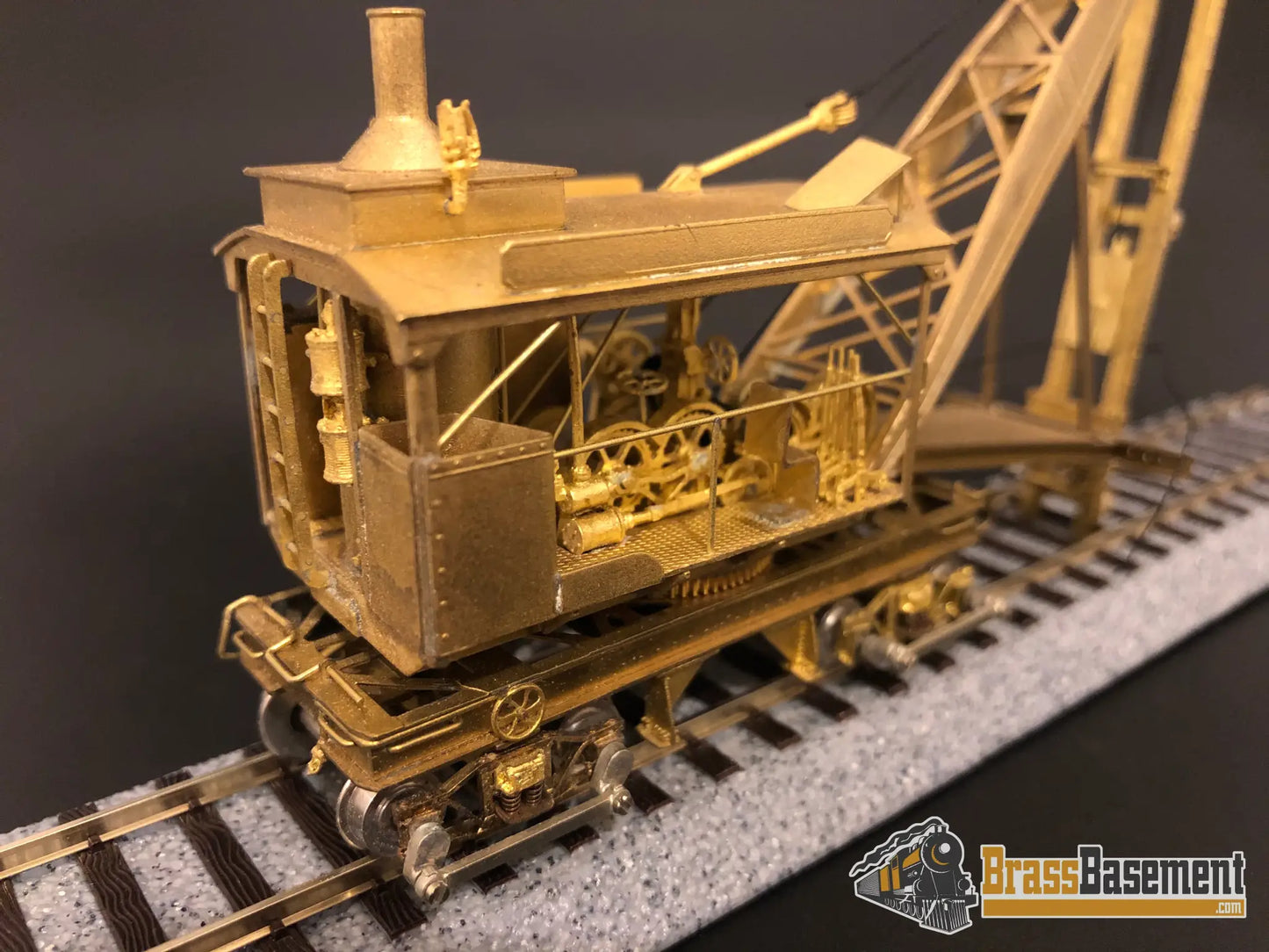 Ho Brass - A.h. Ditcher W/ Pile Driver And Shovel Attachment Mint Logging