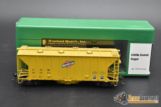 HO Brass – OMI 1322 CNW Chicago & North Western Airslide Covered Hopper – #181234 – F/P – Mint Freight Car