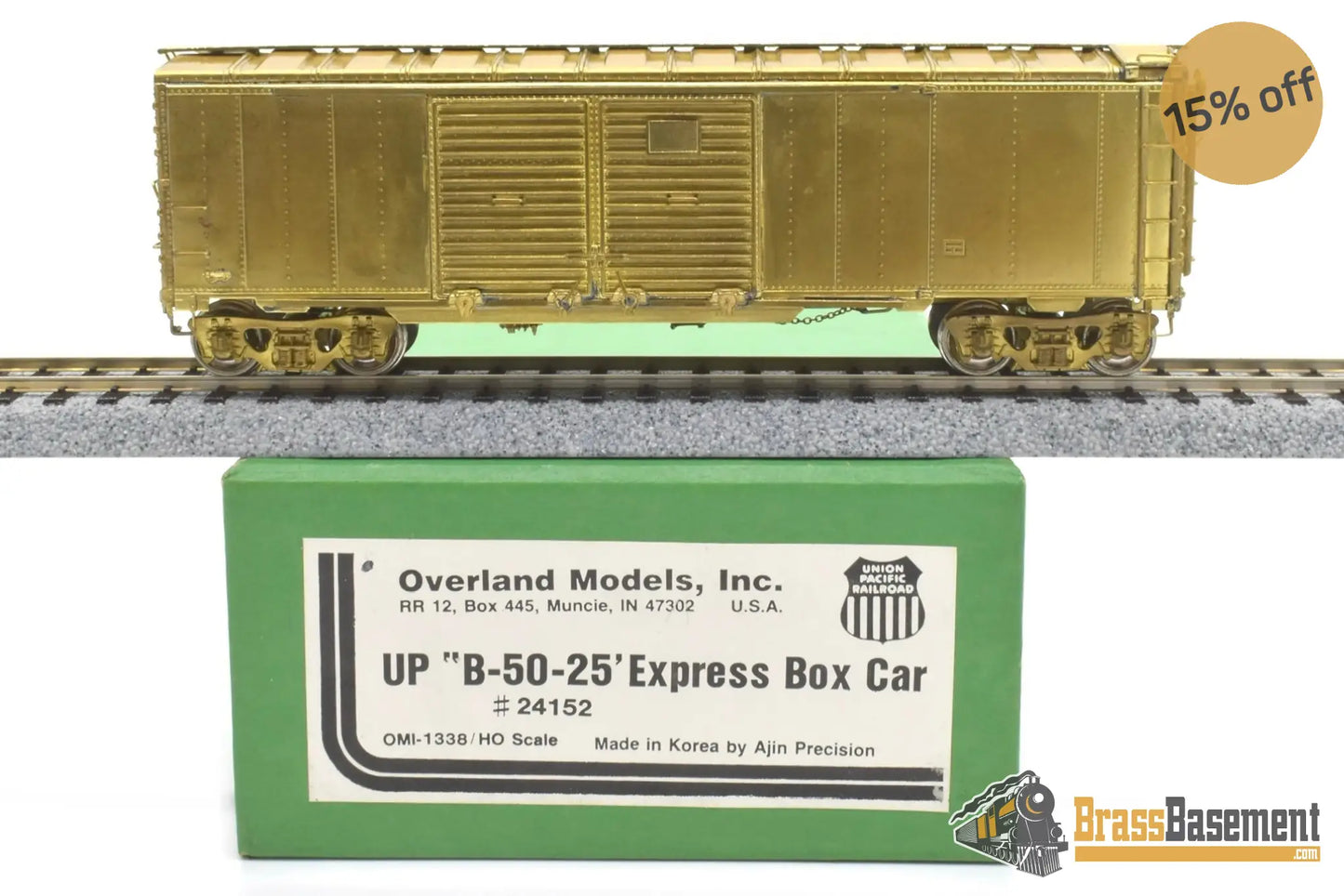 Ho Brass - Omi 1338 Union Pacific Up B - 50 - 25 Express Boxcar Mint Unpainted Passenger