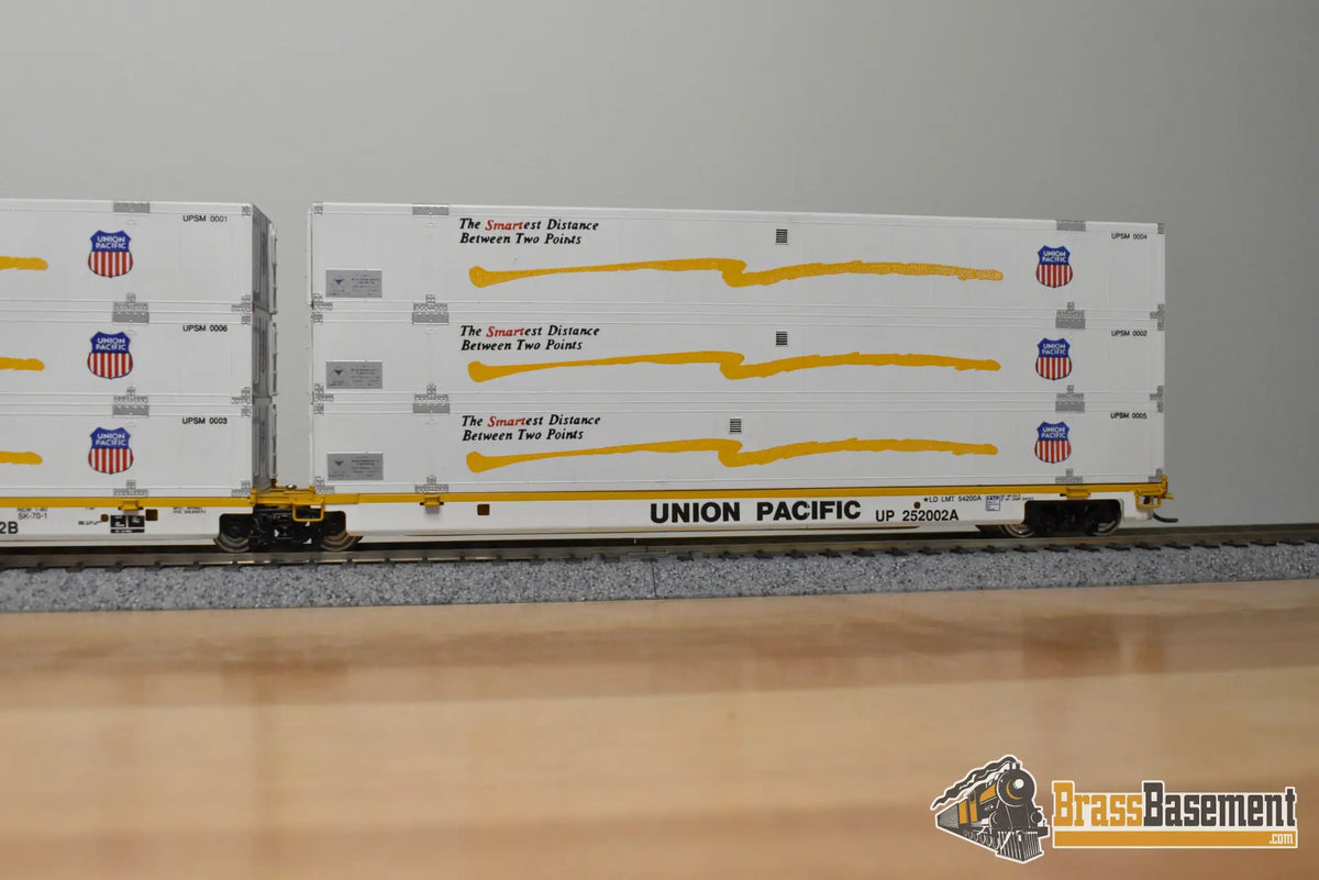 Triple Stack Lay Stack HO Brass - OMI 1340.1 Union Pacific UP Triple Stack 'Smart' SK-70-1 Au ...